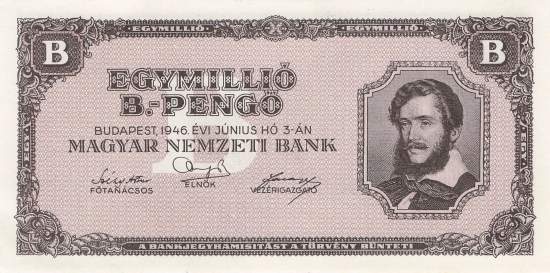 Ungarn 1 Millionen B Pengo 1946 p.134